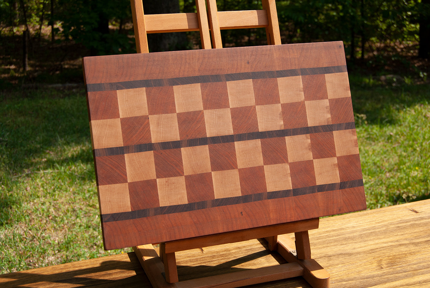 Endgrain Cutting Board - Cherry, Maple, and Walnut